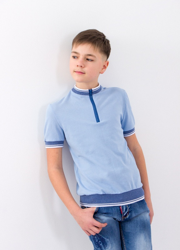 Блакитна літня футболка для хлопчика Носи своє 6291