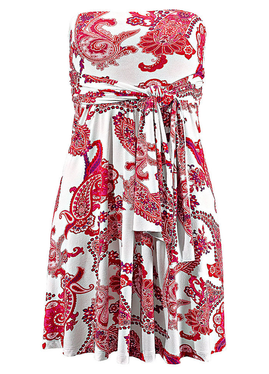 Красное кэжуал платье Lascana с орнаментом