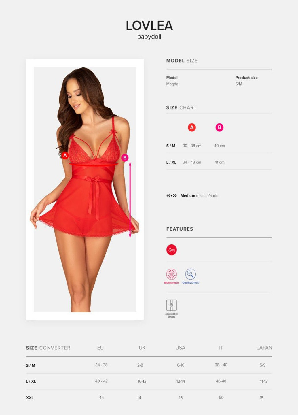 Пеньюар Obsessive (231046001)