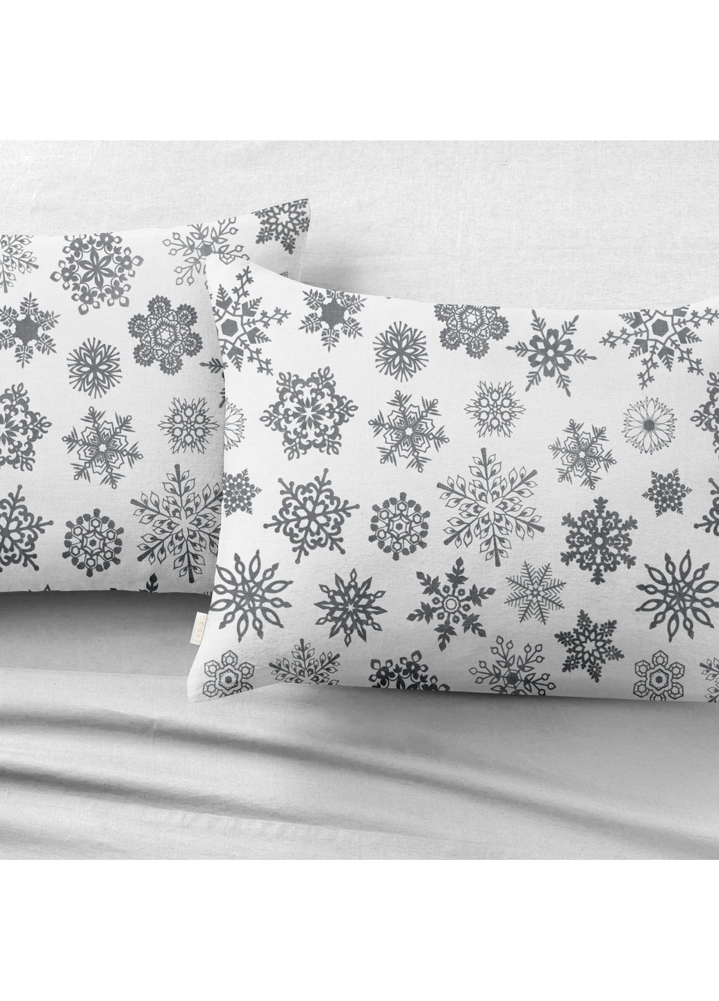 Набір SNOWFLAKES GREY WHITE /наволочки 50х70 та простирадла 140х200х20/ Cosas (251229605)
