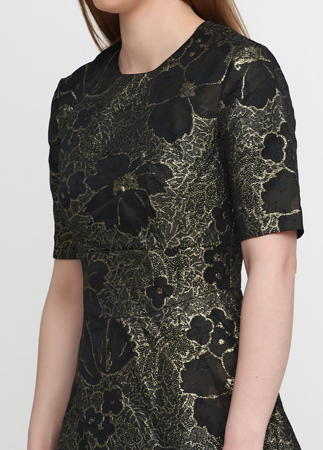 Черное коктейльное платье & Other Stories с цветочным принтом