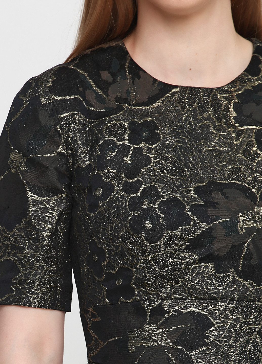 Черное коктейльное платье & Other Stories с цветочным принтом