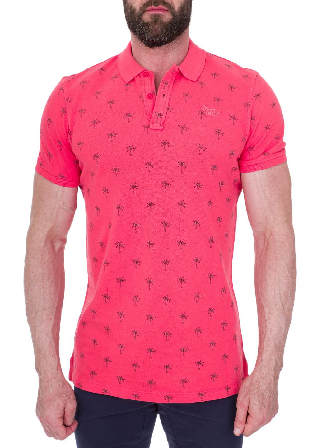 Розовая футболка-поло для мужчин Blend