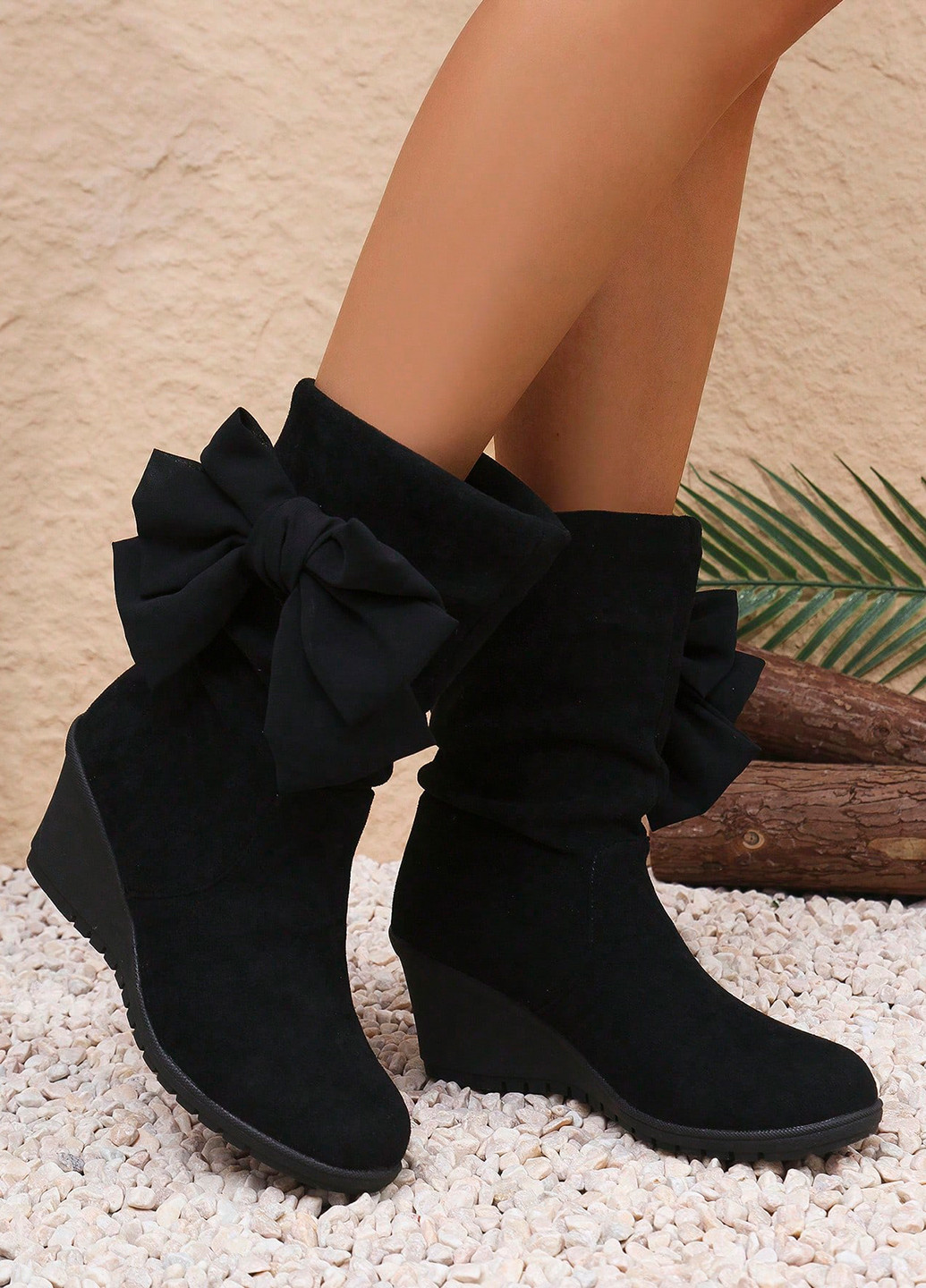 Черные демисезонная ботильоны SHEIN