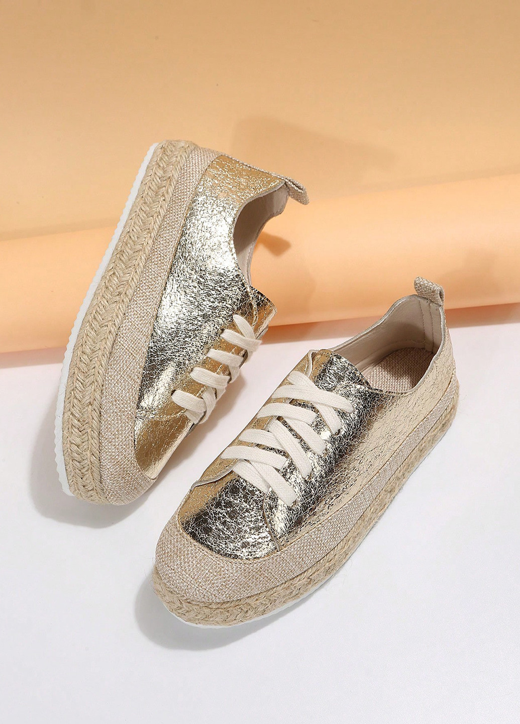 Кросівки SHEIN золоті демісезони (356956693)
