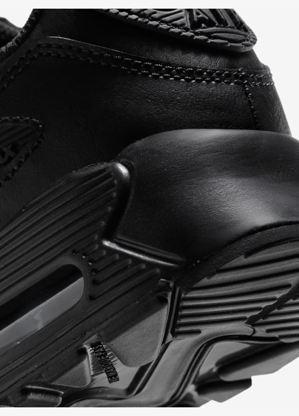 Чорні осінні кросівки air max 90 ltr (ps) cd6867-001 Nike AIR MAX 90 LTR (PS)