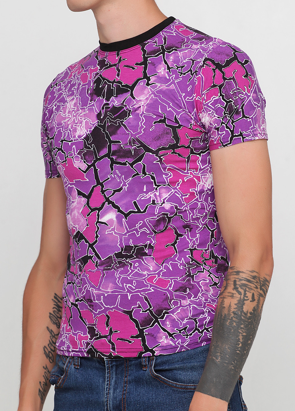 Фиолетовая футболка Leo Ferre