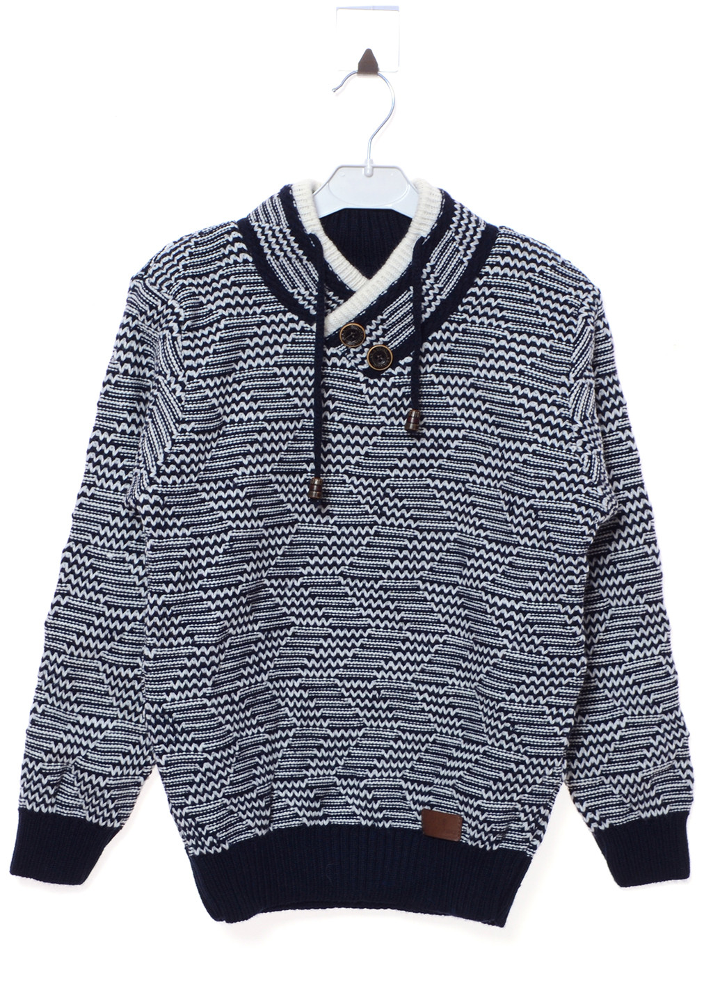 Светло-синий демисезонный свитер пуловер Milas