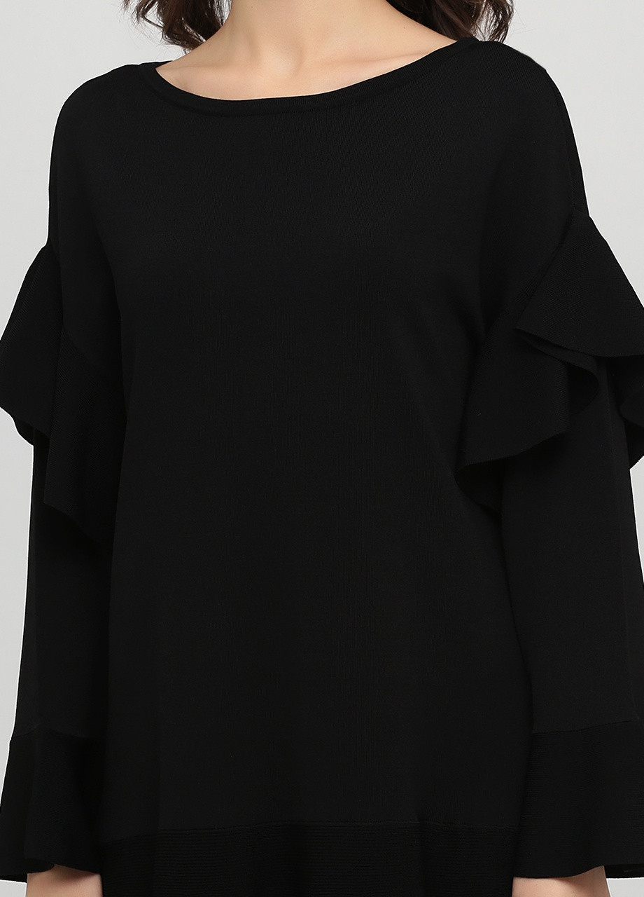 Черное кэжуал платье клеш однотонное Vero Moda