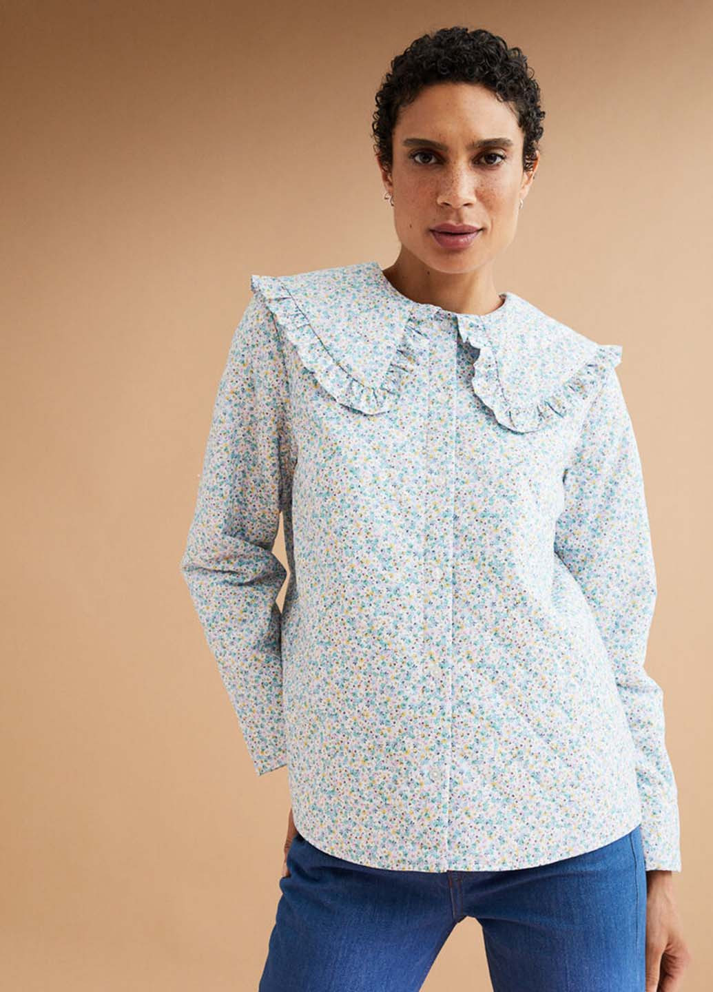 Голубая демисезонная куртка H&M