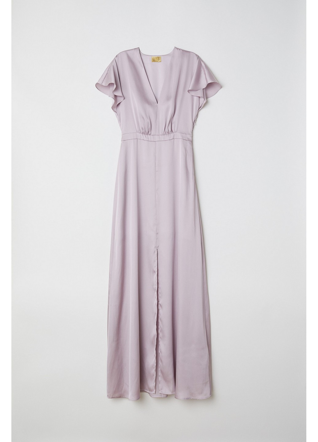Сиреневое вечернее платье H&M однотонное