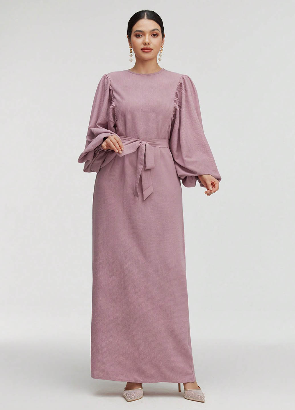 Рожево-лілова вечірня сукня SHEIN однотонна