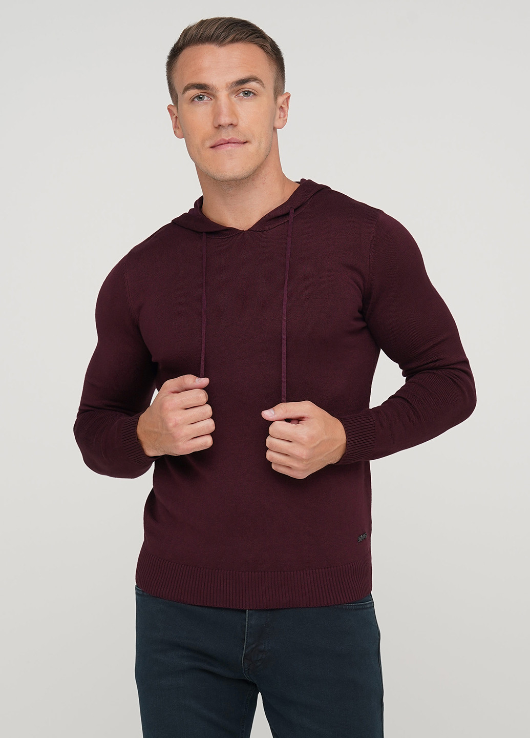 Бордовий демісезонний светр Trend Collection