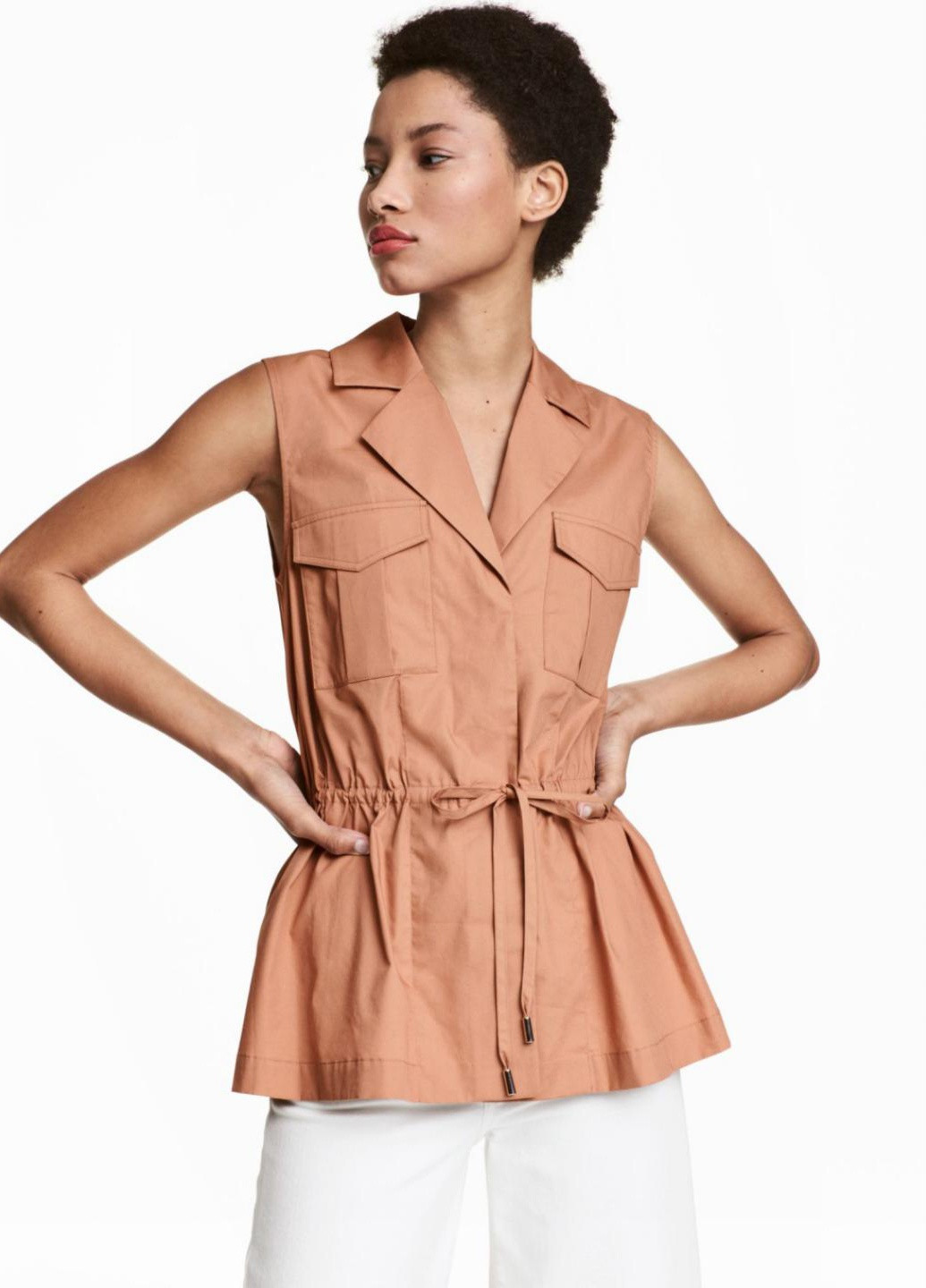 Бежевая блуза H&M