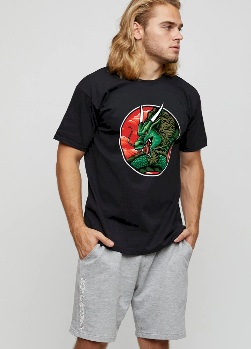 Черная футболка мужская basic /air print/ YAPPI