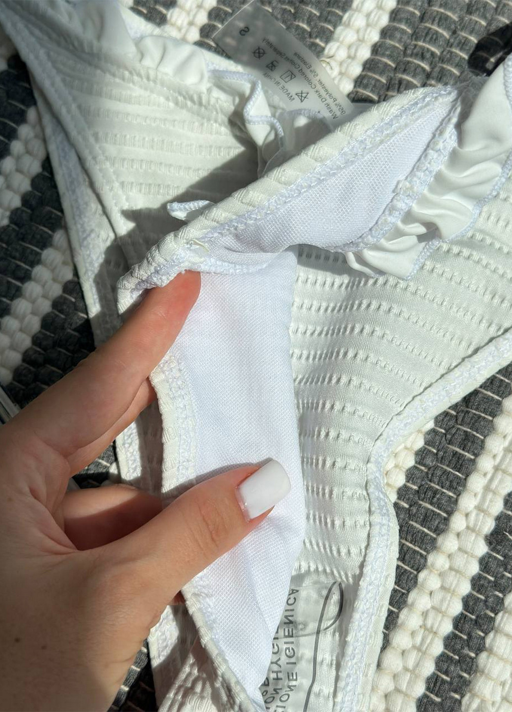 Білий літній роздільний купальник (ліф, трусики) роздільний NOVA VEGA