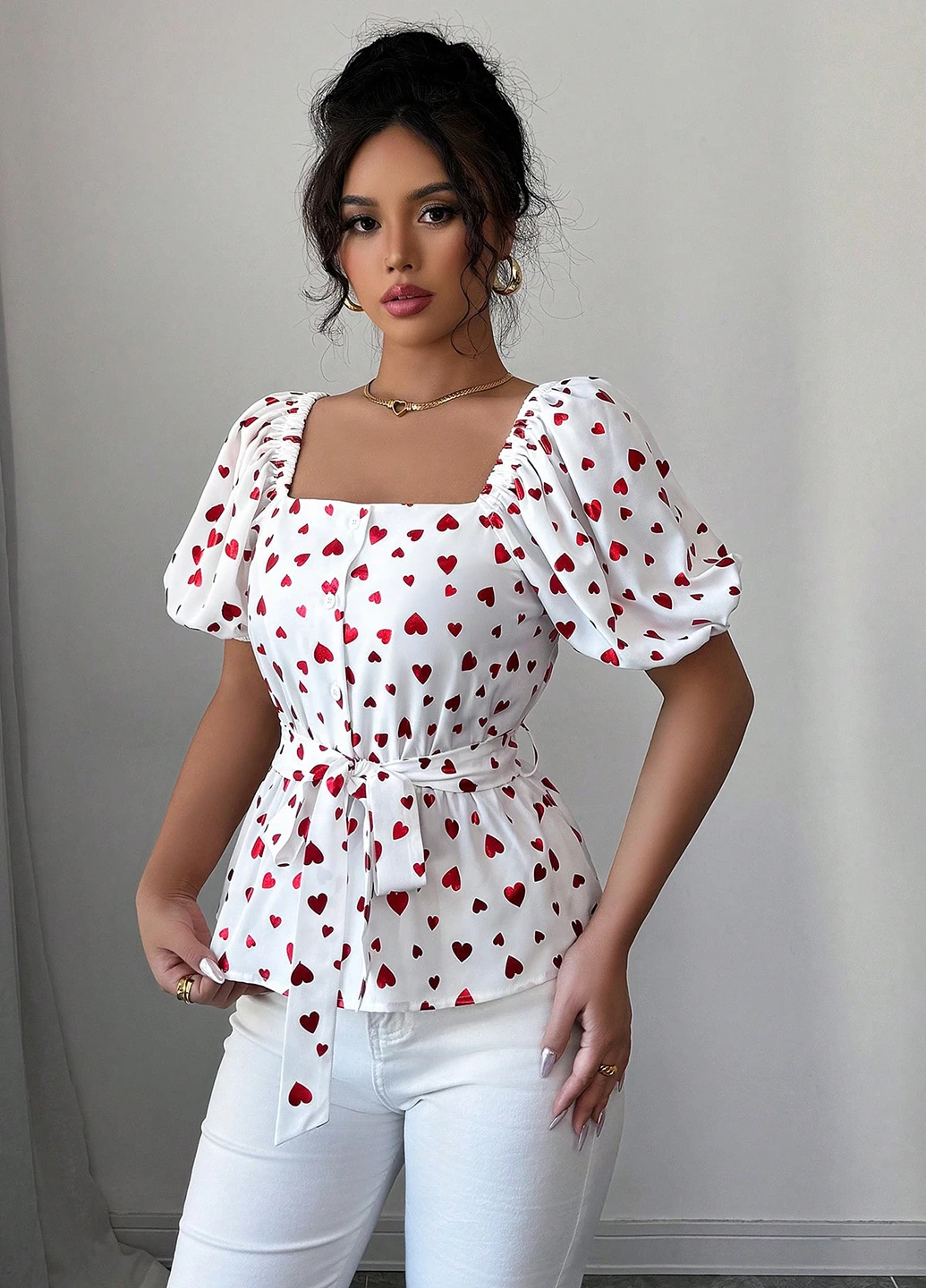 Біла блуза SHEIN