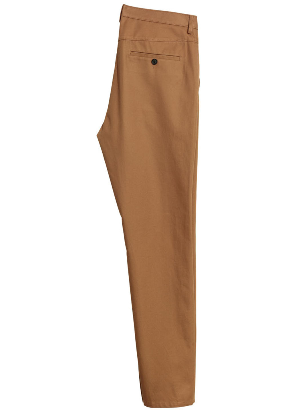 Горчичные кэжуал демисезонные со средней талией брюки H&M