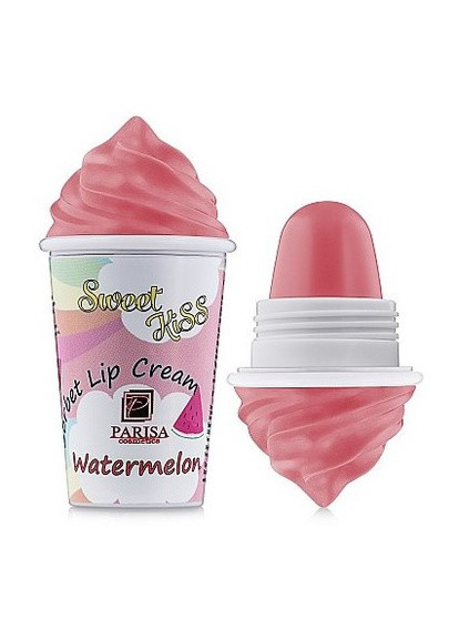 Бальзам для губ Sorbet Lip Cream арбуз, 7 г Parisa Cosmetics светло-розовая