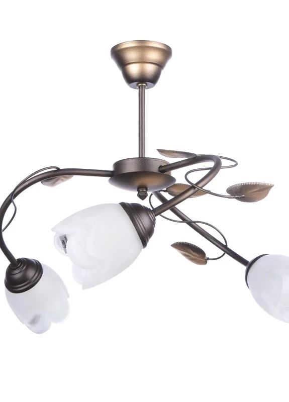 Люстра стельова флористика на 3 плафона BKL-472S/3 E14 BR Brille (253885841)