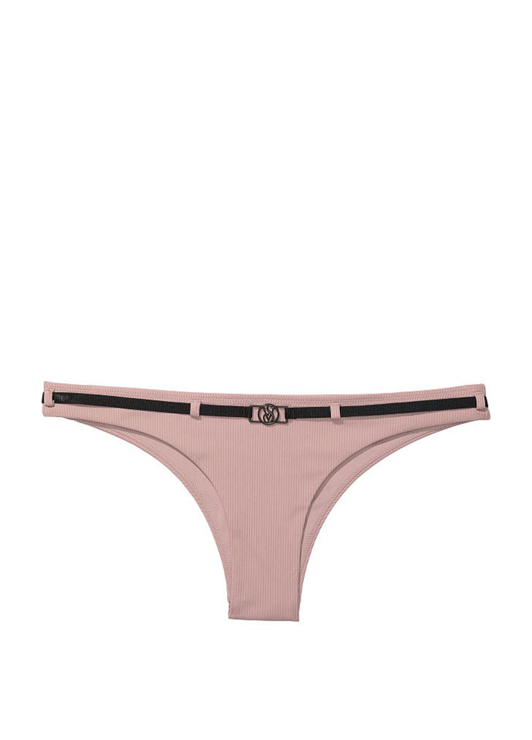 Светло-розовый летний купальник (лиф, трусы) топ, раздельный Victoria's Secret