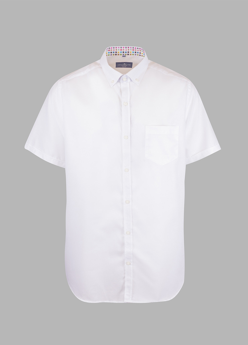 Белая кэжуал рубашка однотонная Centerline