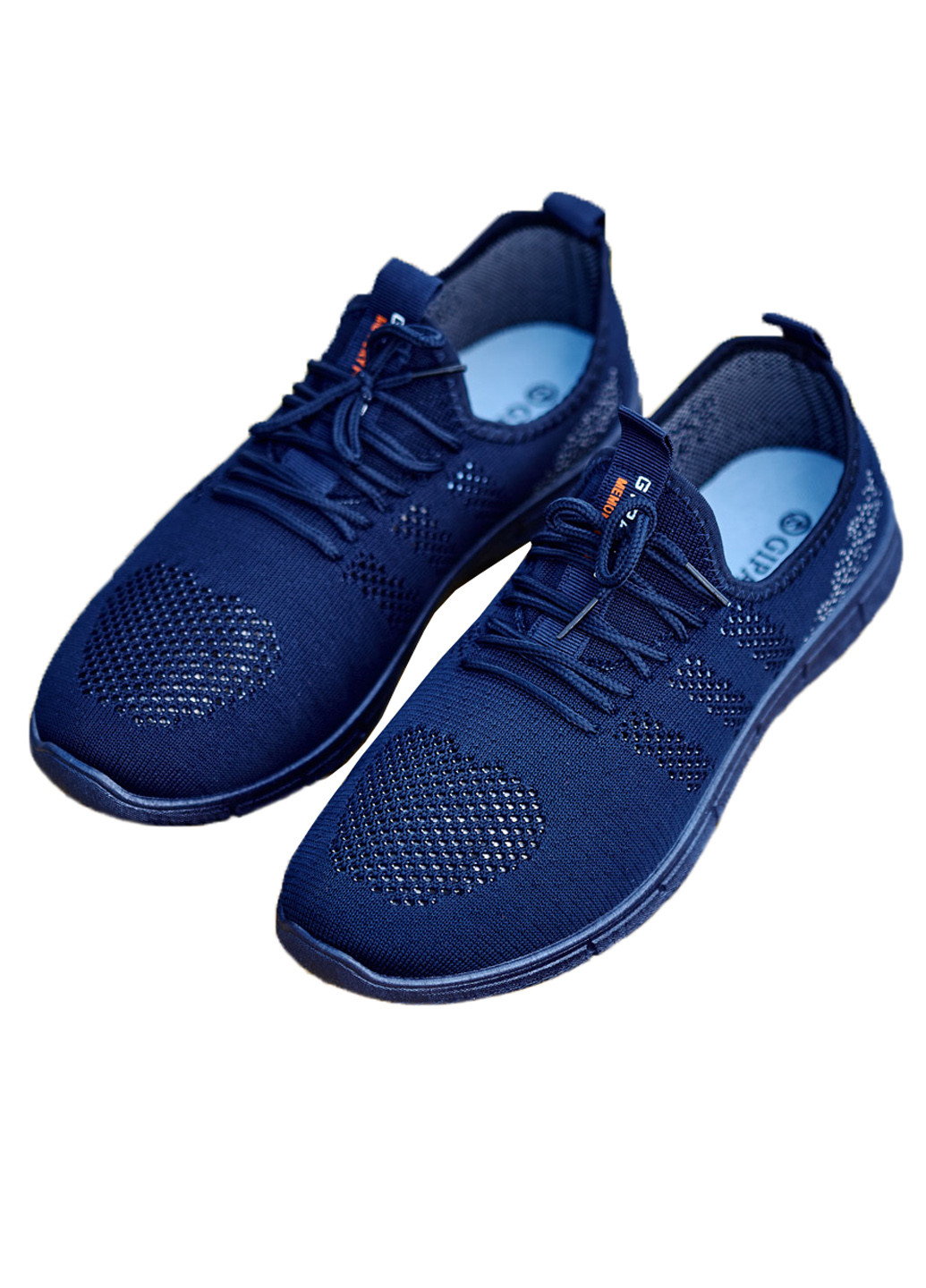 Синие демисезонные кроссовки мужские летние легкие синие из текстиля 1204791917 Gipanis