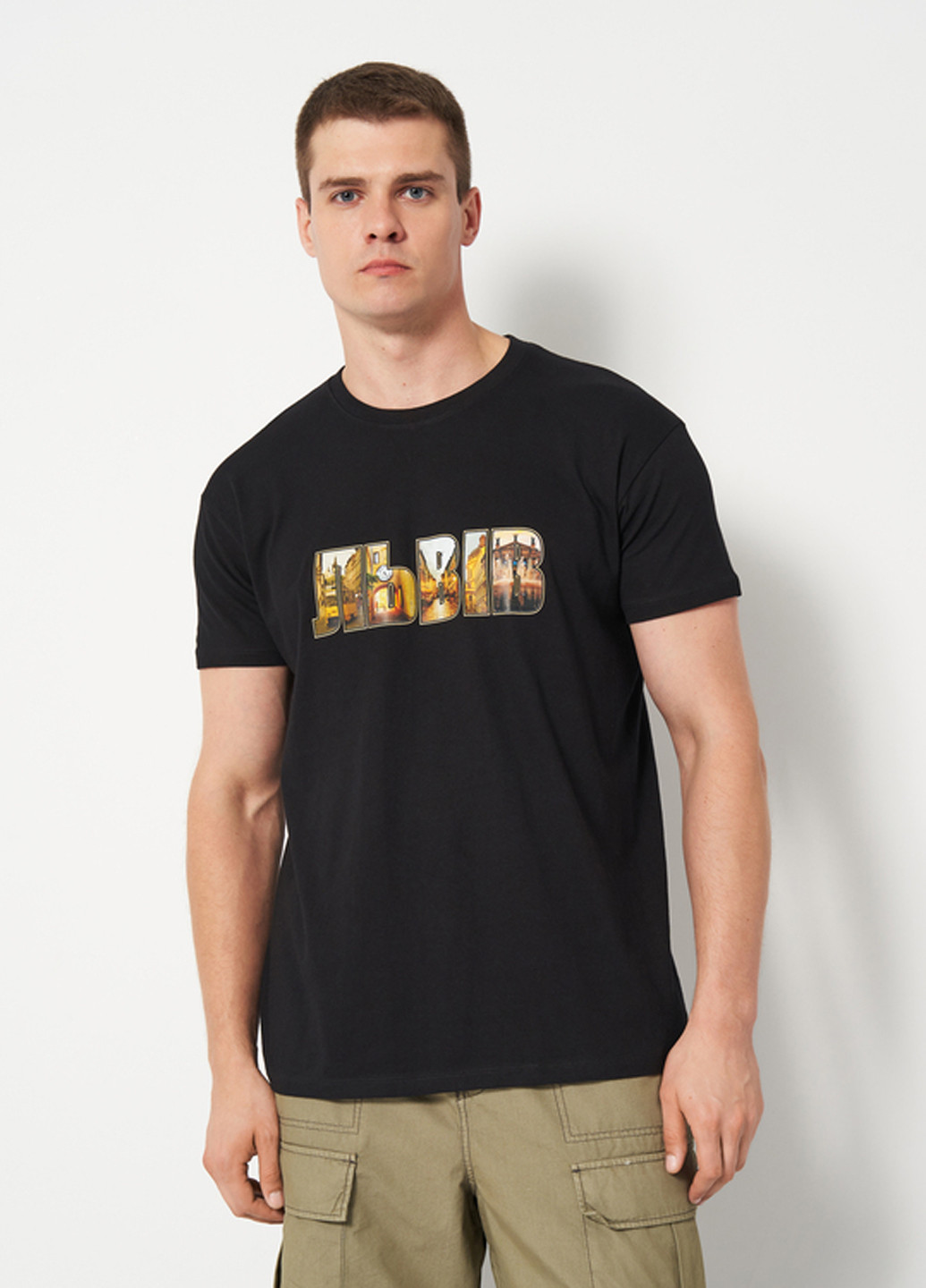 Чорна футболка Sol's Imperial