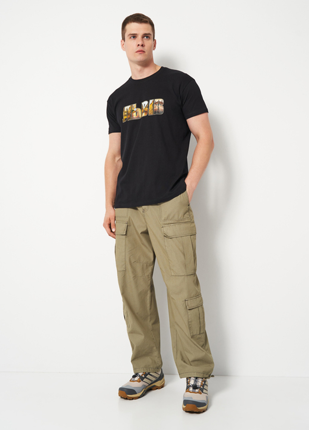 Чорна футболка Sol's Imperial