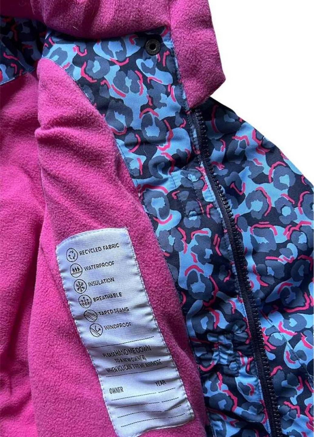 Голубая зимняя куртка Racoon