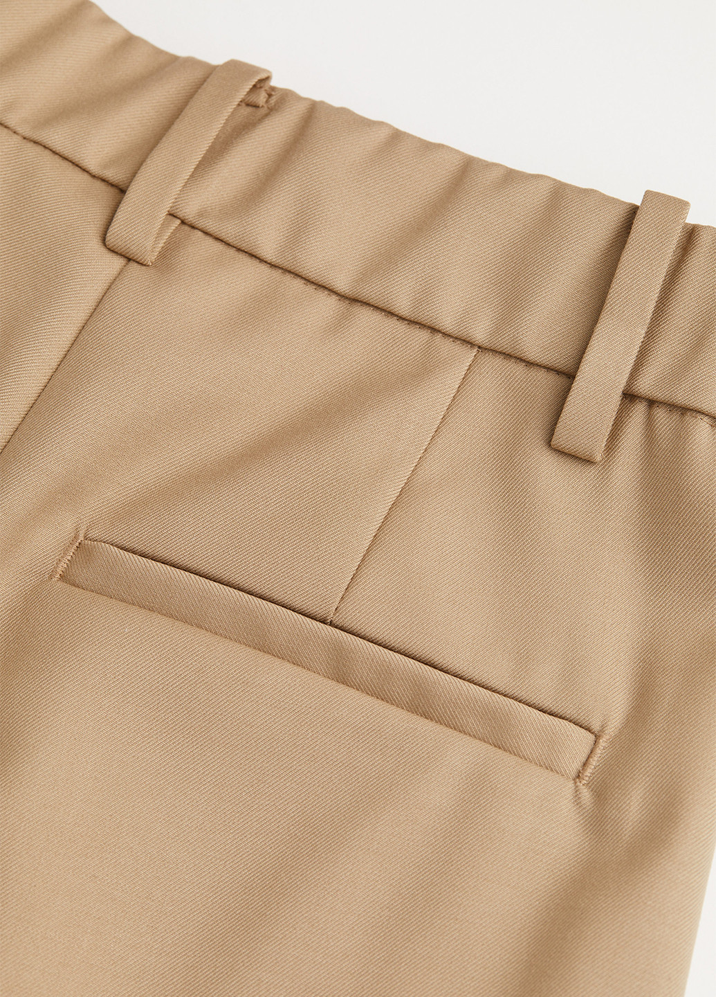Бежевые кэжуал демисезонные прямые брюки H&M