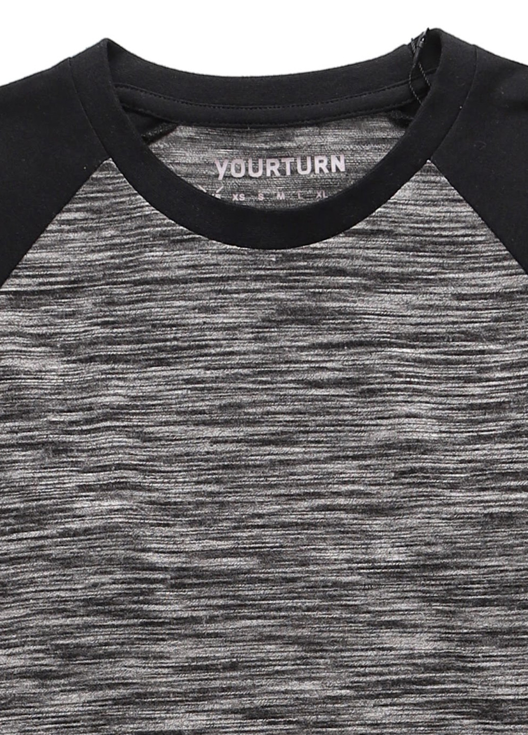 Серый демисезонный кэжуал лонгслив Your Turn меланж