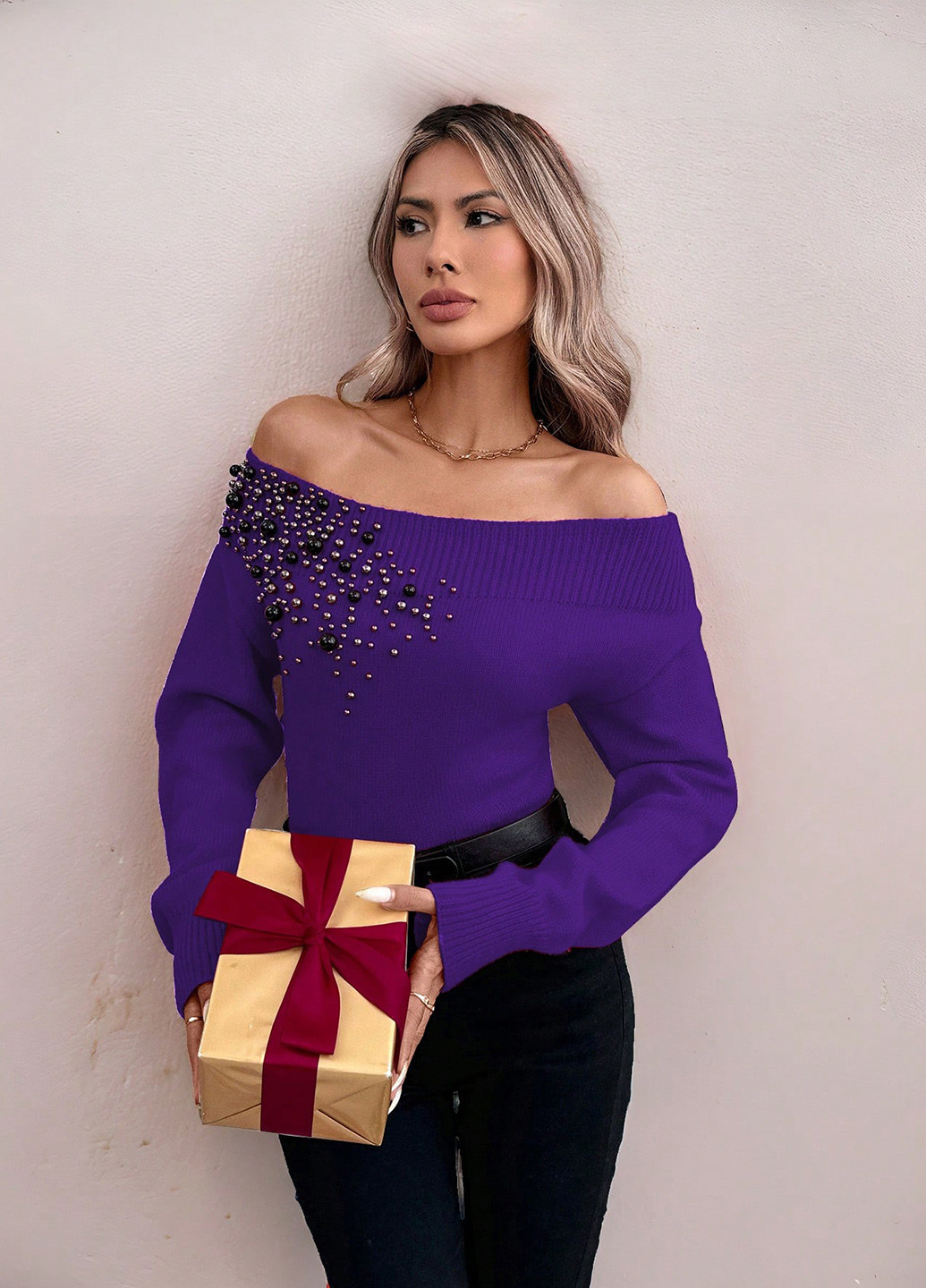 Фіолетовий демісезонний джемпер джемпер SHEIN