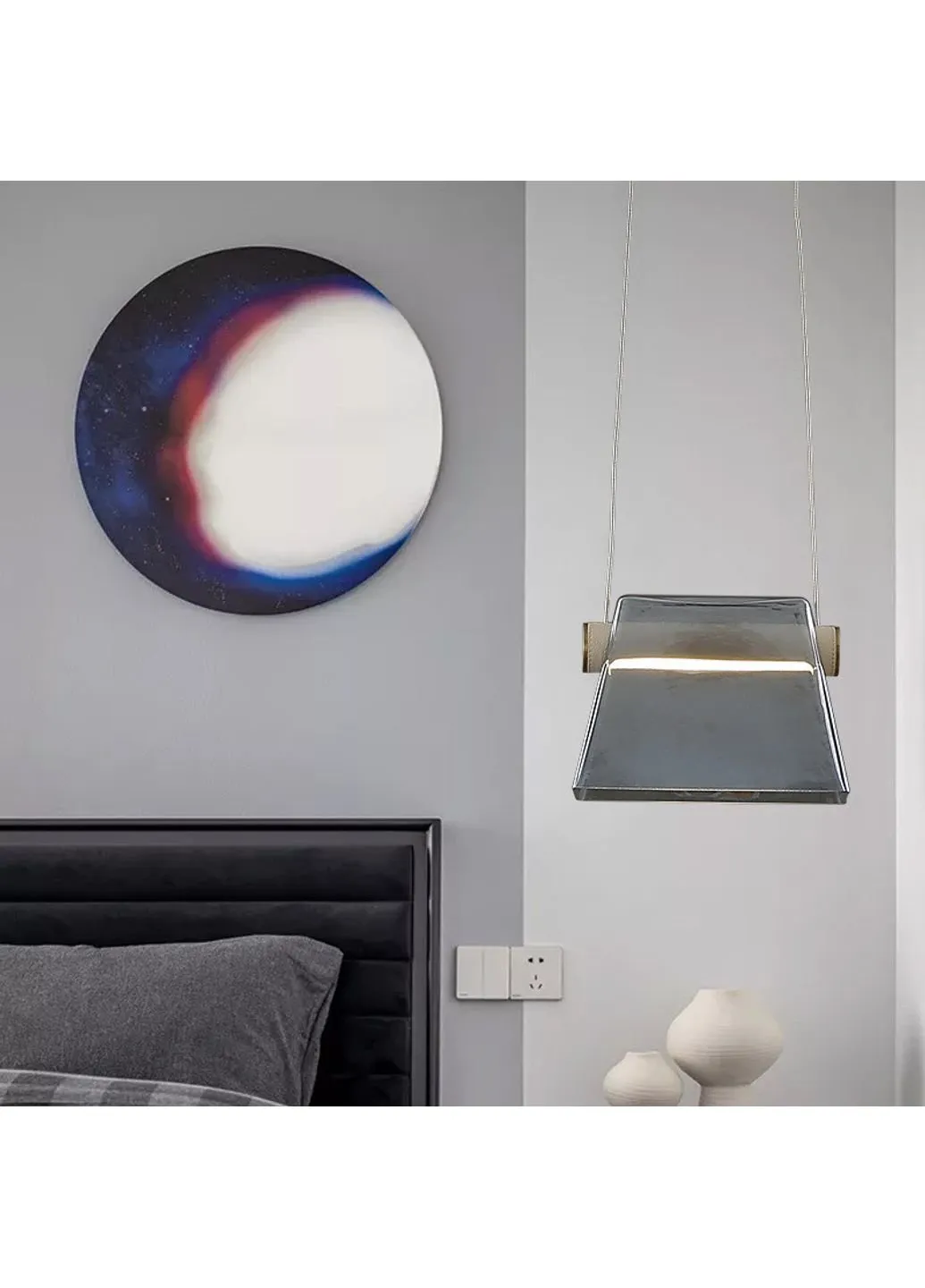 Люстра стельова LED CO7-GR-k Білий 30х21х10 див. Sunnysky (253631160)