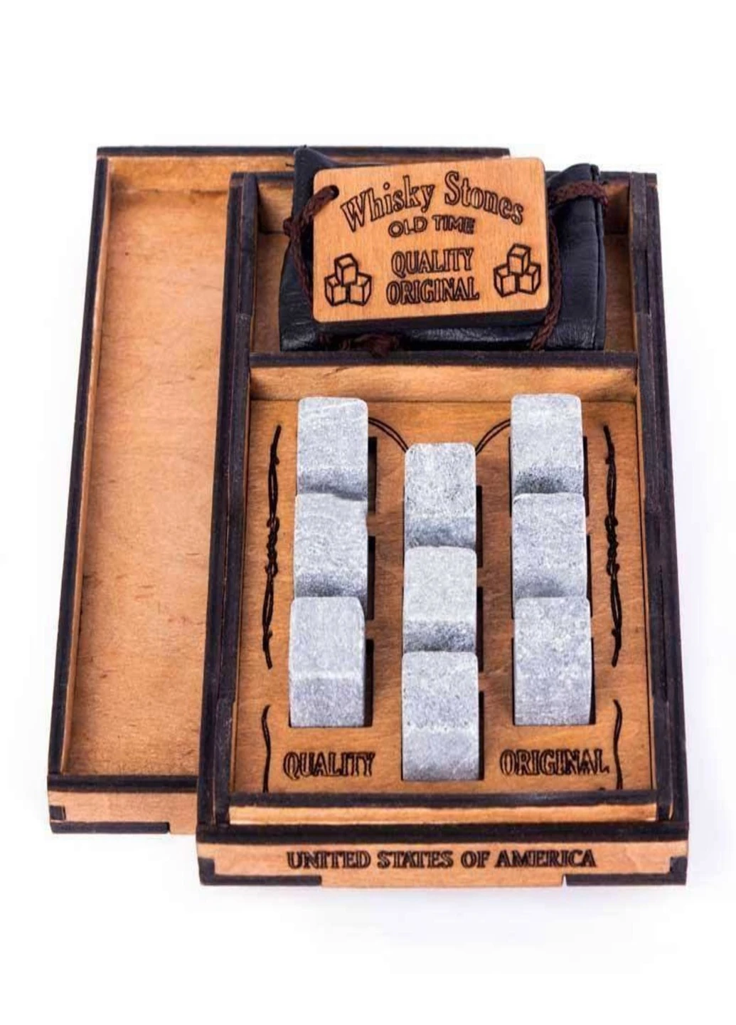 Камни для виски Whiskey stones 9шт Wood (8956794-В) Francesco Marconi (231888408)