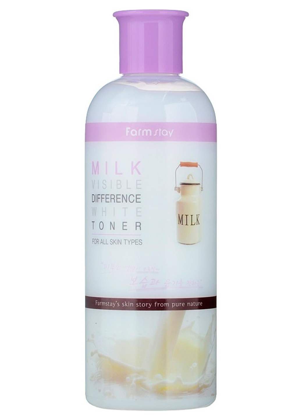 Освітлюючий тонер з молочним екстрактом Visible Difference White Toner Milk, 350 мл FarmStay (202415616)
