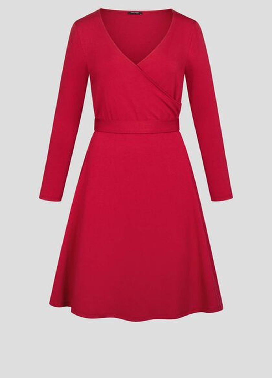 Бордовое кэжуал платье Orsay однотонное