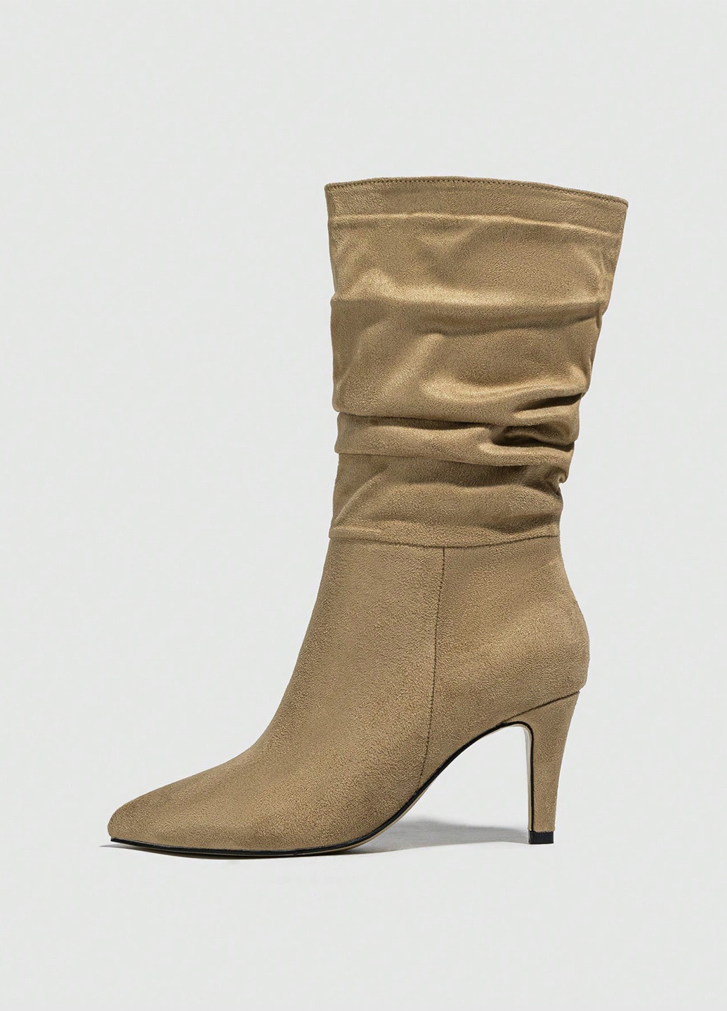 Бежевые осенние полусапоги SHEIN