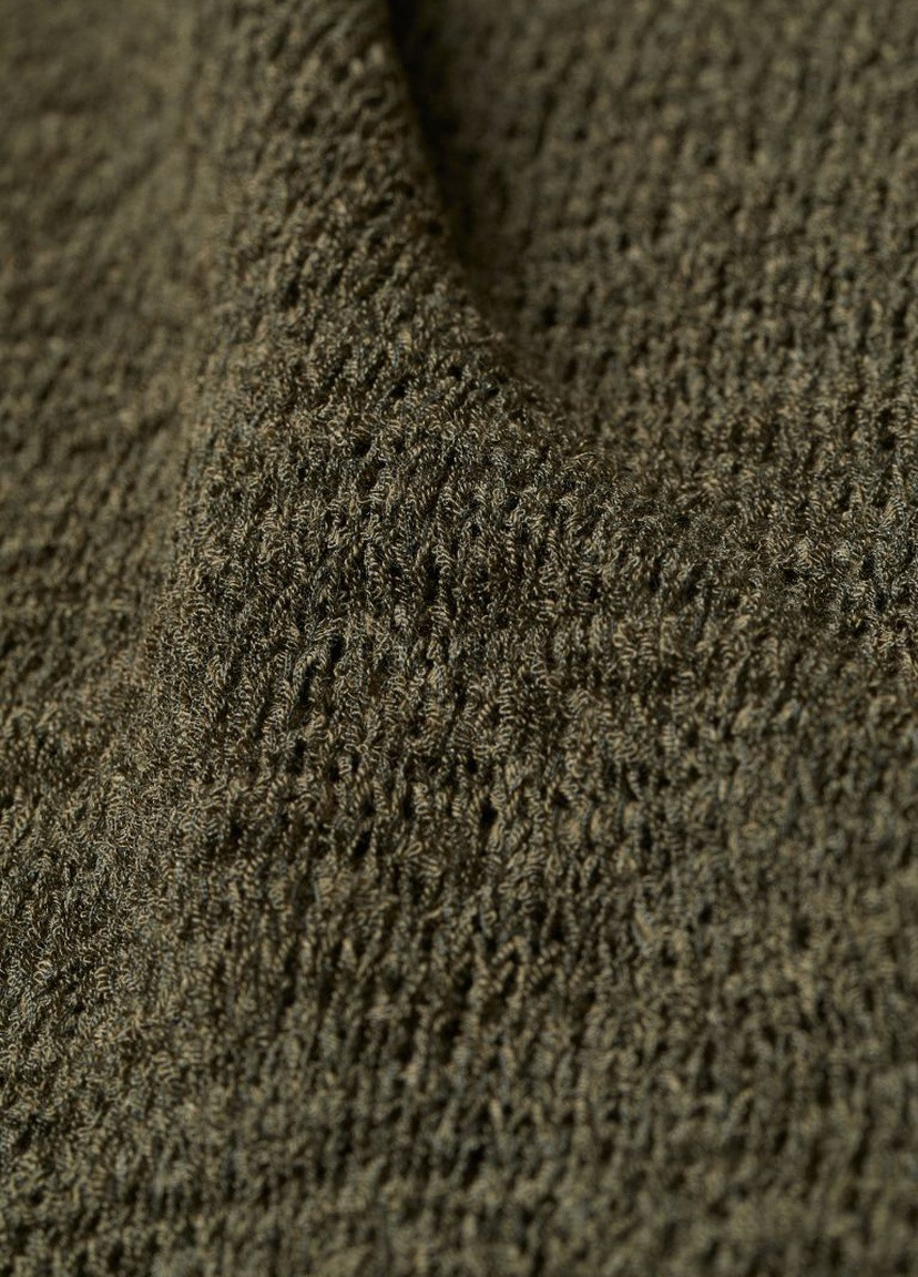 Оливковый (хаки) демисезонный свитер редкой вязки H&M