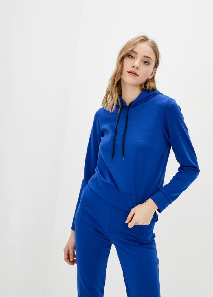 Синий трикотажный спортивный костюм с капюшоном Podium (251738142)