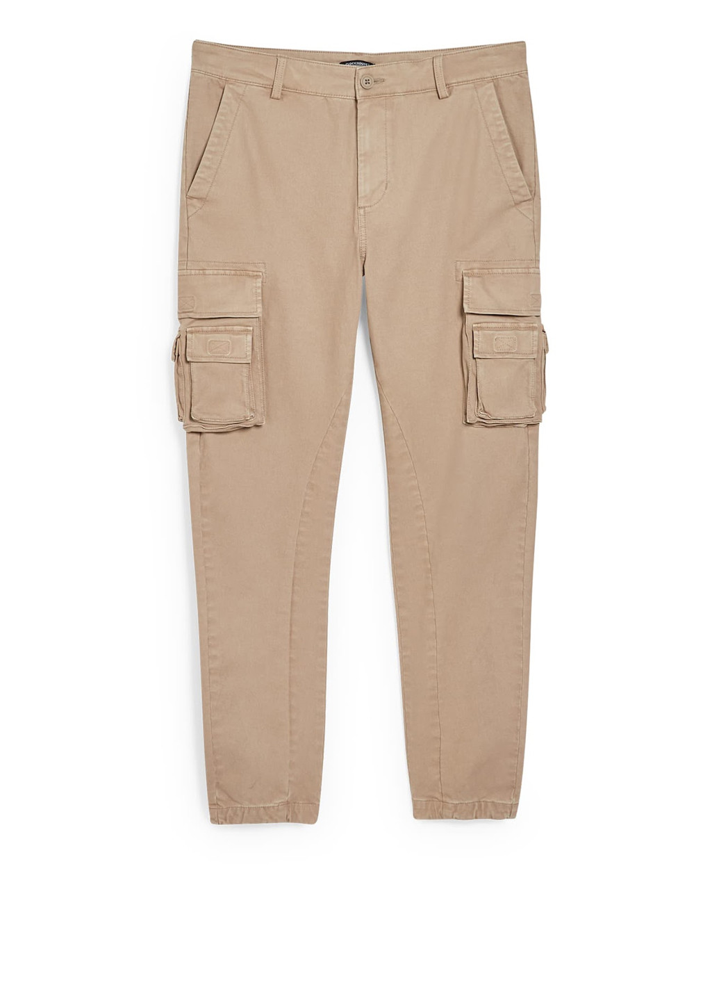 Бежевые кэжуал демисезонные карго брюки C&A