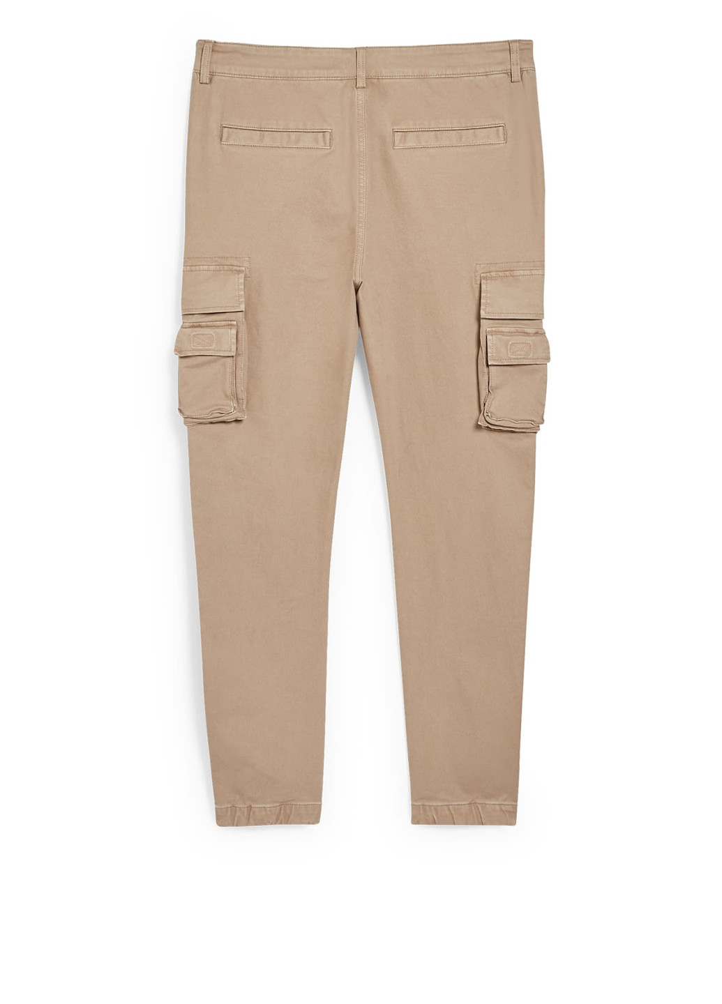 Бежевые кэжуал демисезонные карго брюки C&A