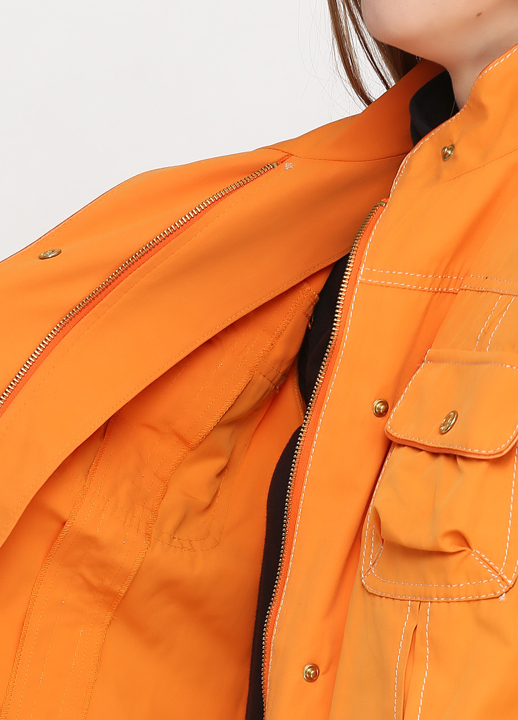 Оранжевая демисезонная куртка Fidele