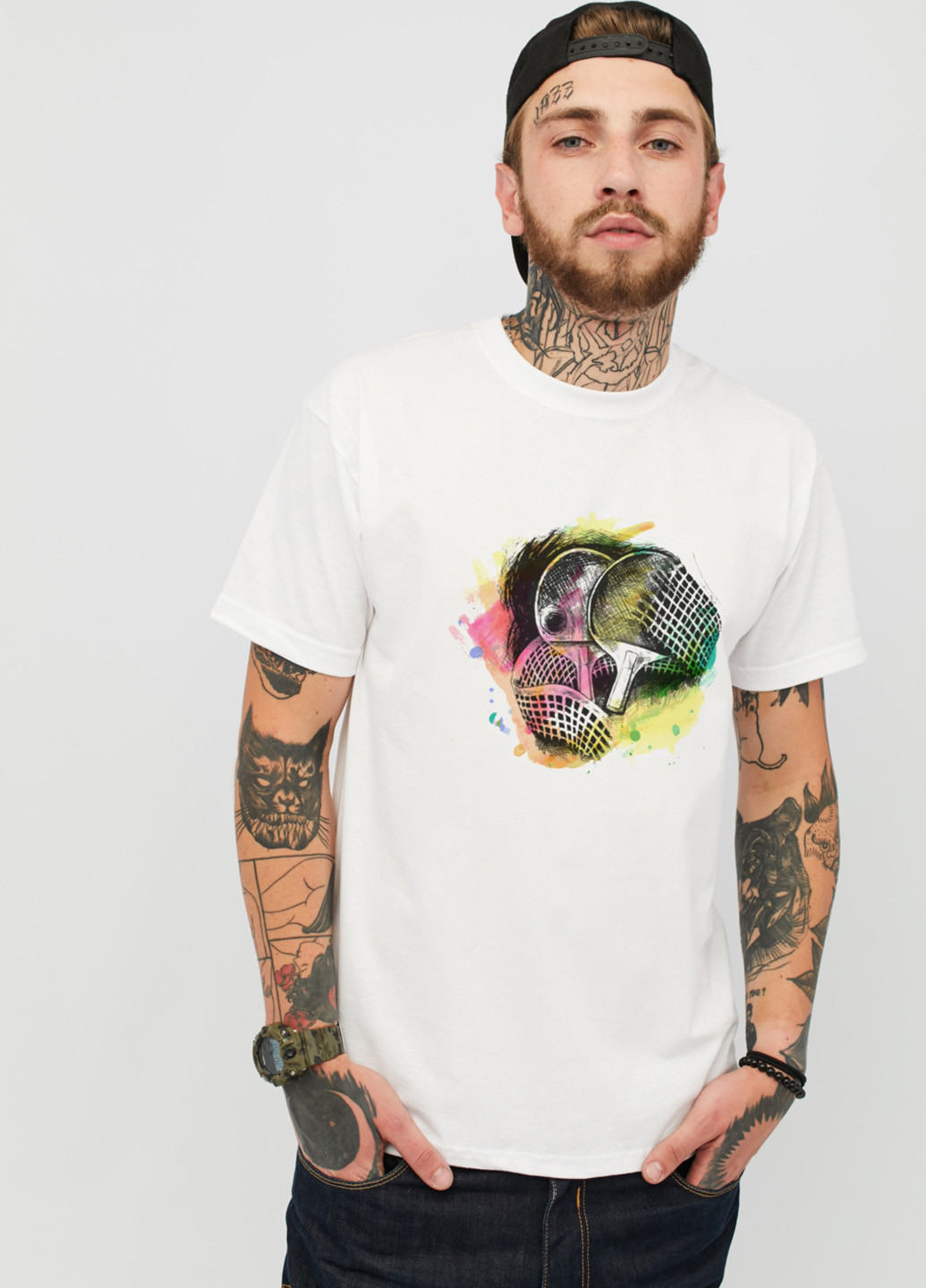 Біла футболка YAPPI