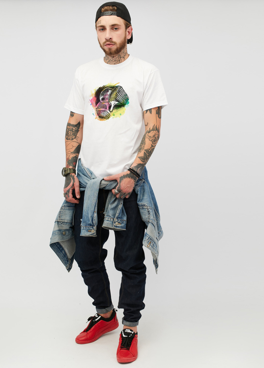 Біла футболка YAPPI