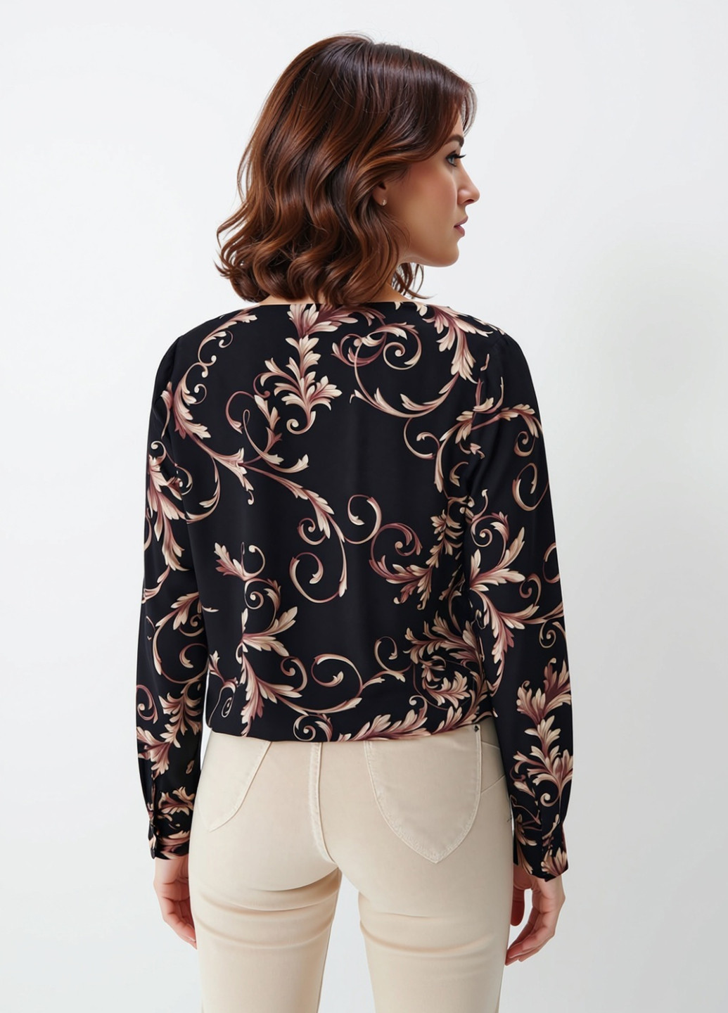 Чёрная блуза Mohito