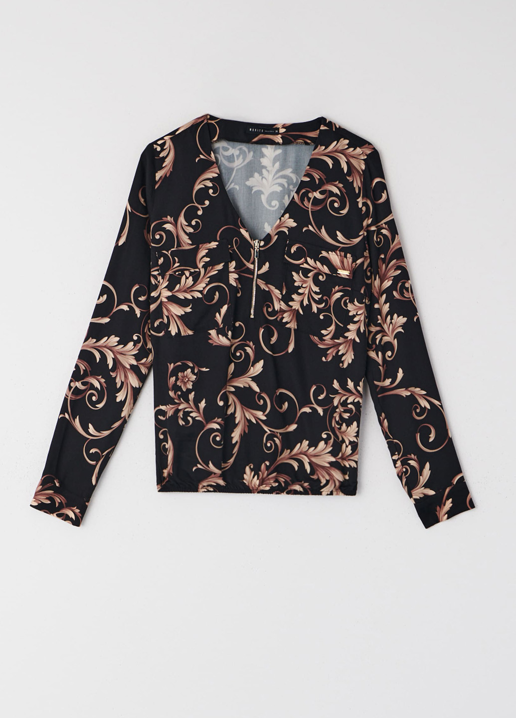 Чёрная блуза Mohito