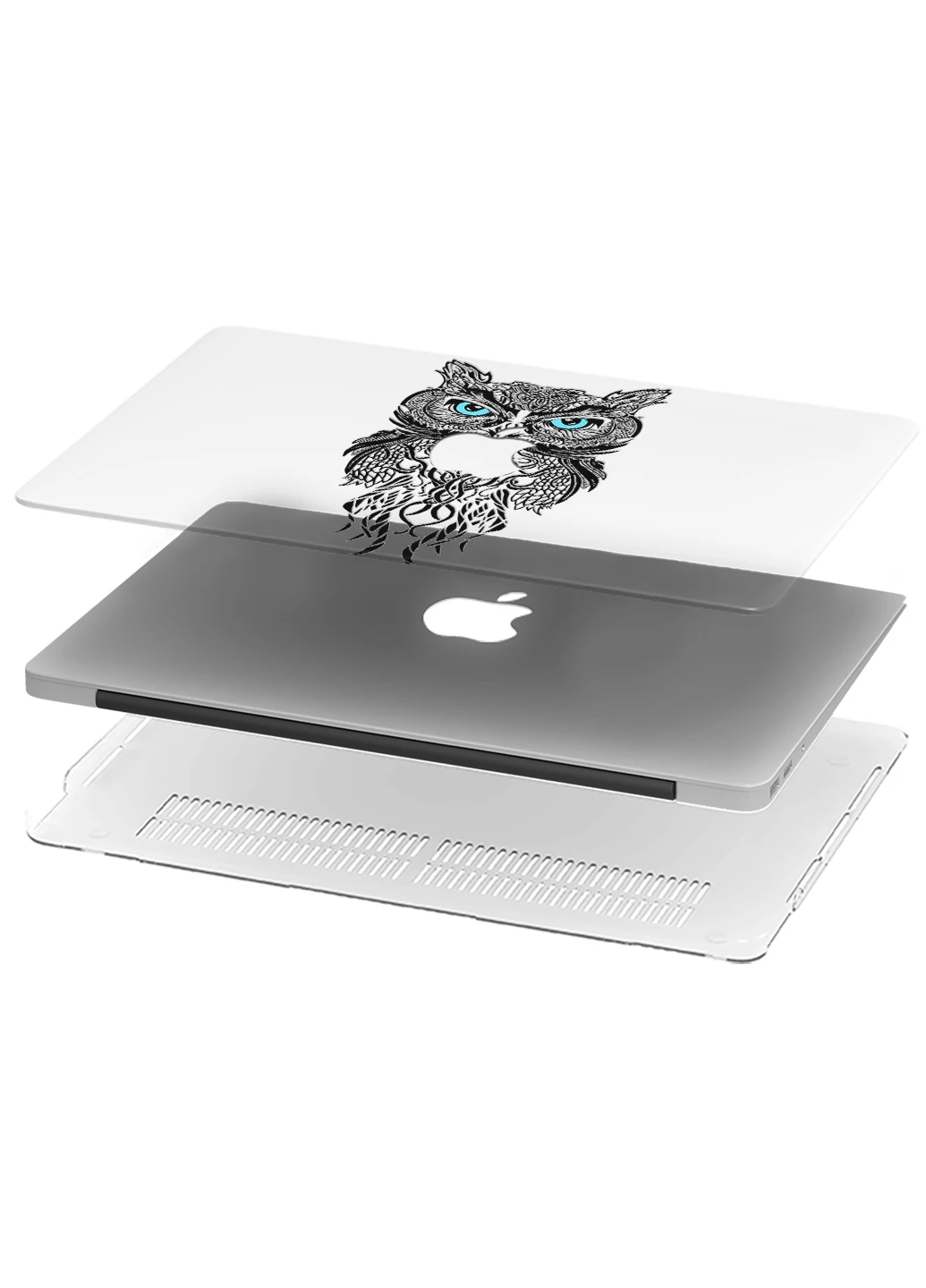 Чехол пластиковый для Apple MacBook Air 13 A1932 / A2179 / A2337 Сова (Owl) (9656-1760) MobiPrint (218505221)