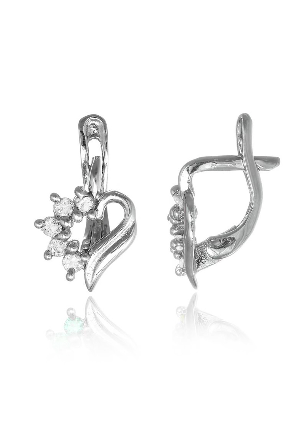 Срібні сережки з фіанітами с2ф / 014 Silvex925 (201168891)