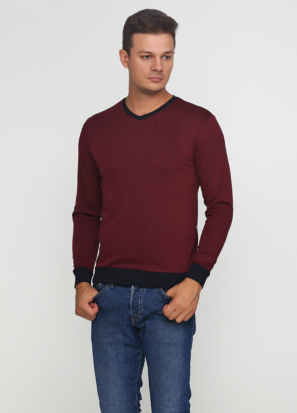 Вишневий демісезонний пуловер пуловер MSY